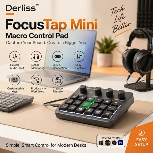 Derliss™ FocusTap Mini Macro Control Pad