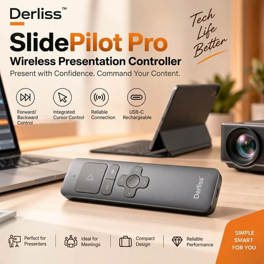 Derliss™ SlidePilot Pro Wireless Presentation Controller
