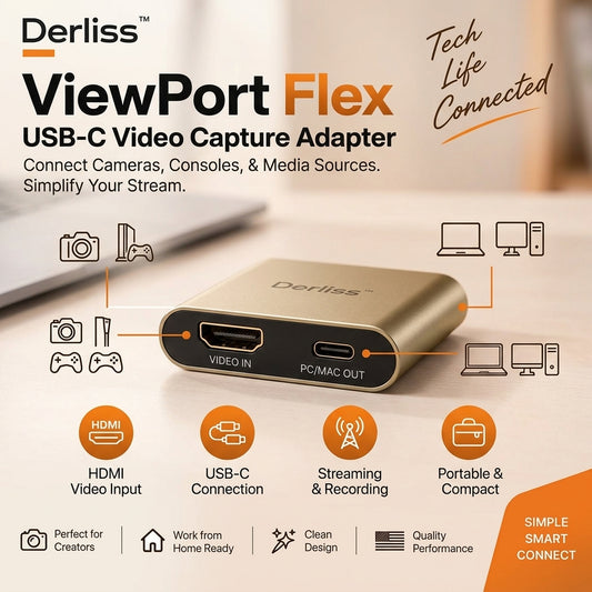 Derliss™ ViewPort Flex USB-C Capture Adapter