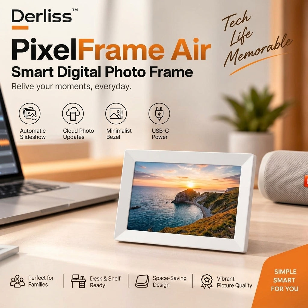 Derliss™ PixelFrame Air Smart Digital Photo Frame