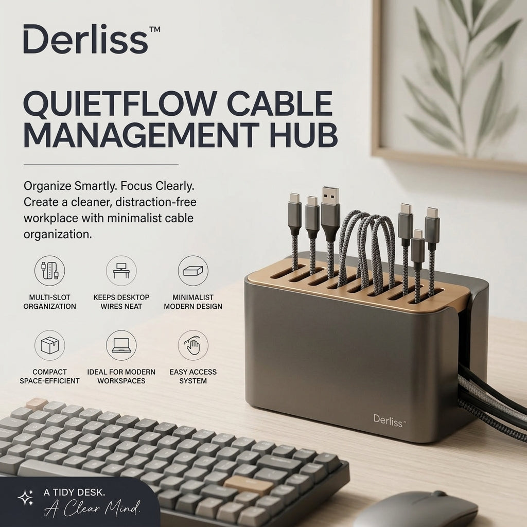 Derliss™ QuietFlow Cable Management Hub