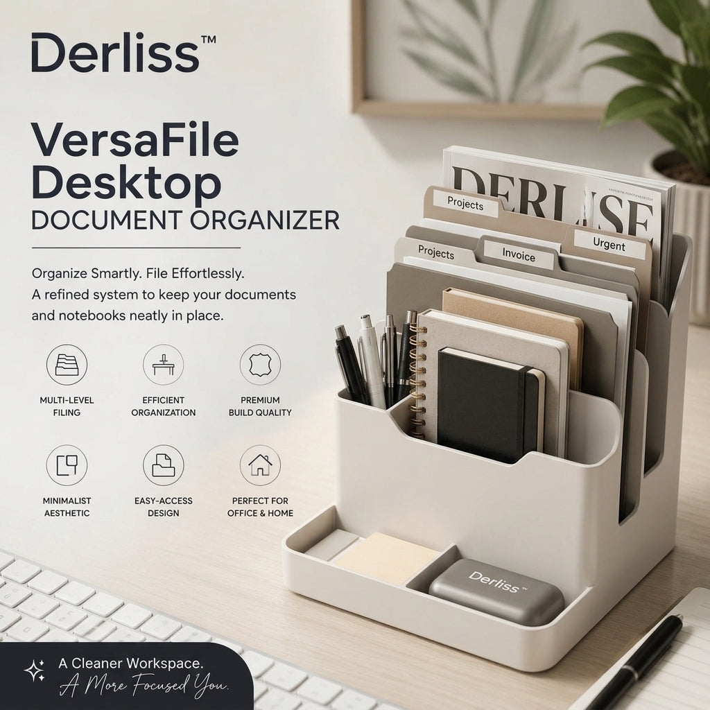 Derliss™ VersaFile Desktop Document Organizer